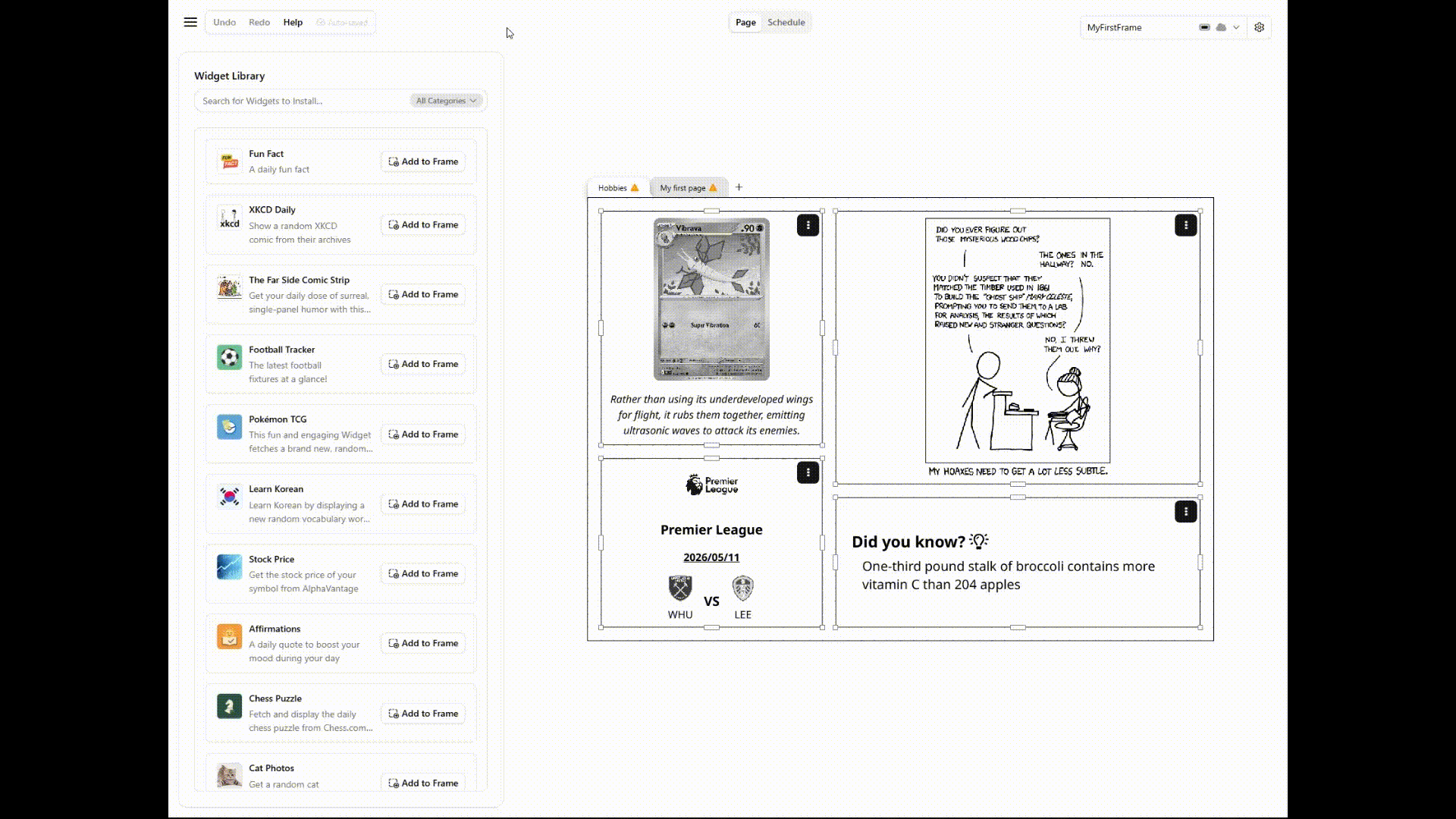 Creating a Page